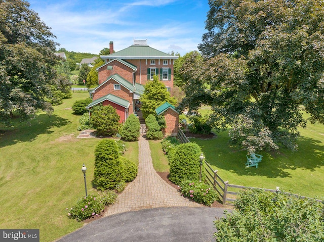 3394 State Hill Rd, Reading, PA 19608 - view of front of home featuring a chimney and metal roof