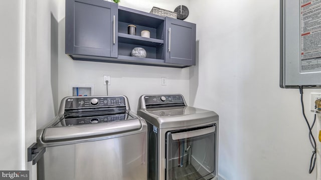 21 Hart Ln, Ventnor City, NJ 08406 - laundry area with cabinet space and washer and dryer