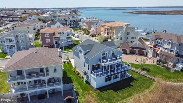 21 Hart Ln, Ventnor City, NJ 08406 - aerial view of residential area with a nearby body of water