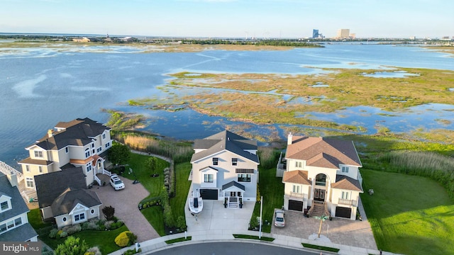 21 Hart Ln, Ventnor City, NJ 08406 - aerial perspective of suburban area with a large body of water