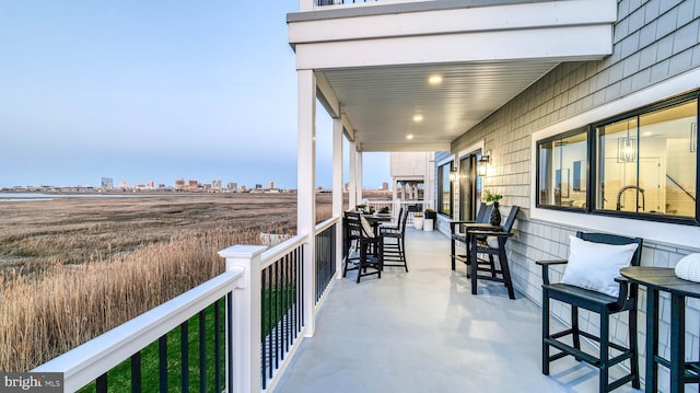 21 Hart Ln, Ventnor City, NJ 08406 - view of patio / terrace with a view of skyline