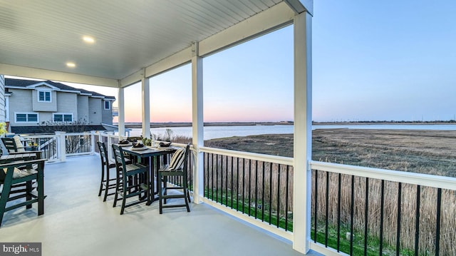 21 Hart Ln, Ventnor City, NJ 08406 - sunroom featuring a water view