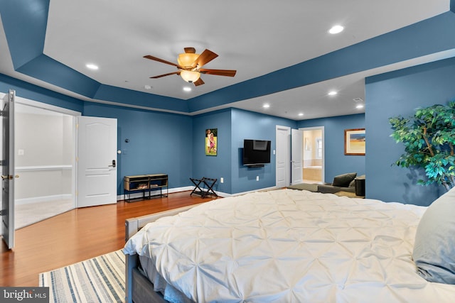 8800 Primula Dr, Laytonsville, MD 20882 - bedroom featuring wood finished floors, recessed lighting, and baseboards