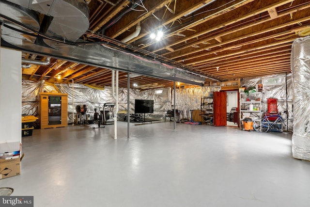 8800 Primula Dr, Laytonsville, MD 20882 - view of unfinished basement