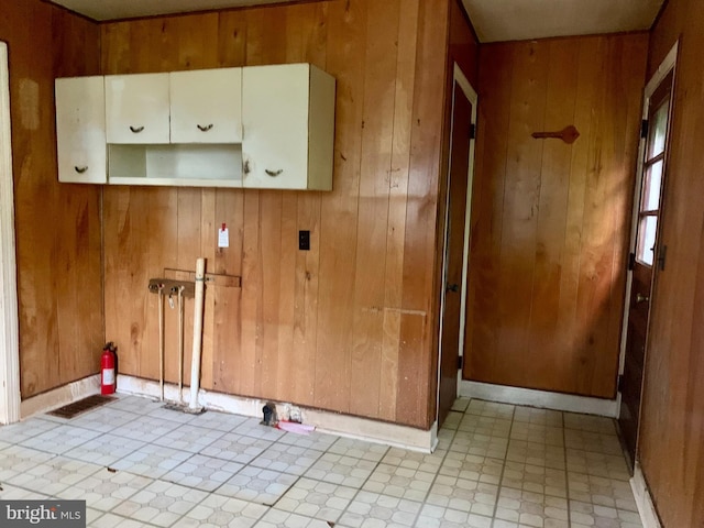 30536 Bennett Rd, Salisbury, MD 21804 - laundry area featuring wooden walls