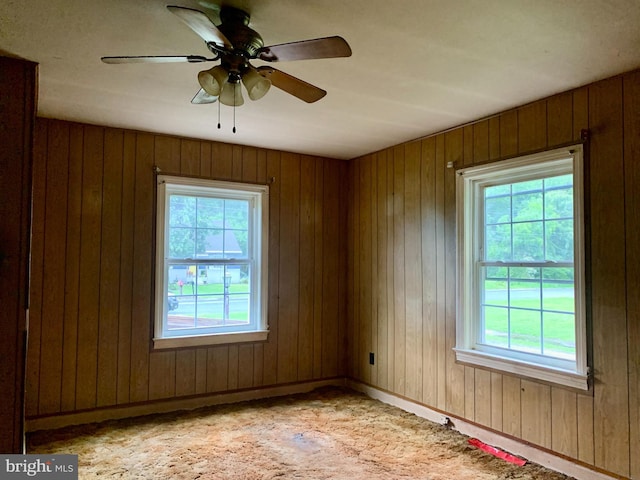 30536 Bennett Rd, Salisbury, MD 21804 - spare room featuring healthy amount of natural light, a ceiling fan, and baseboards