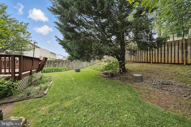 26 Spring Lake Dr, Stafford, VA 22556 - view of yard with a wooden deck