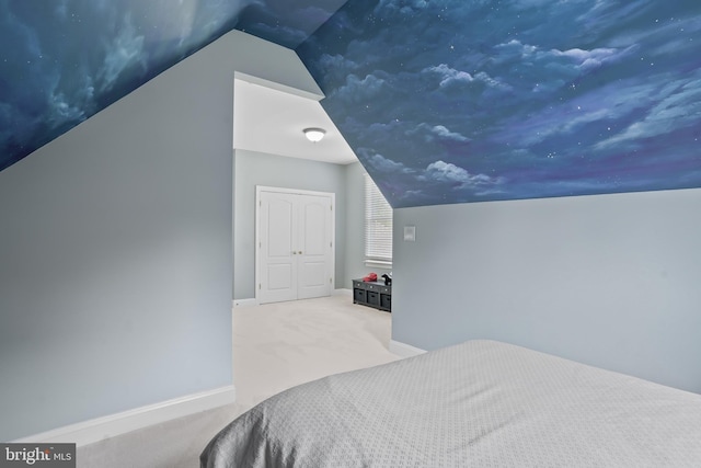 2860 Pfefferkorn Rd, West Friendship, MD 21794 - bedroom with vaulted ceiling, carpet, and baseboards