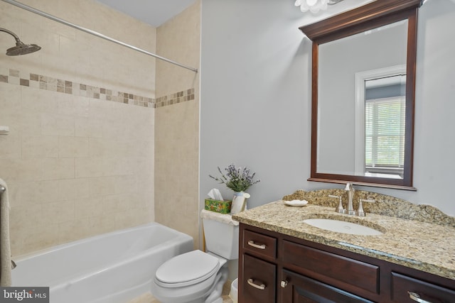 2860 Pfefferkorn Rd, West Friendship, MD 21794 - bathroom featuring vanity, toilet, and shower / tub combination