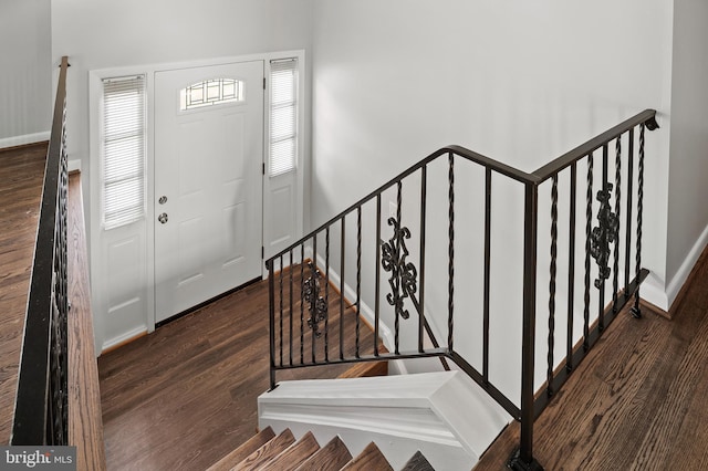 4002 52nd St, Bladensburg, MD 20710 - entryway with wood finished floors and baseboards