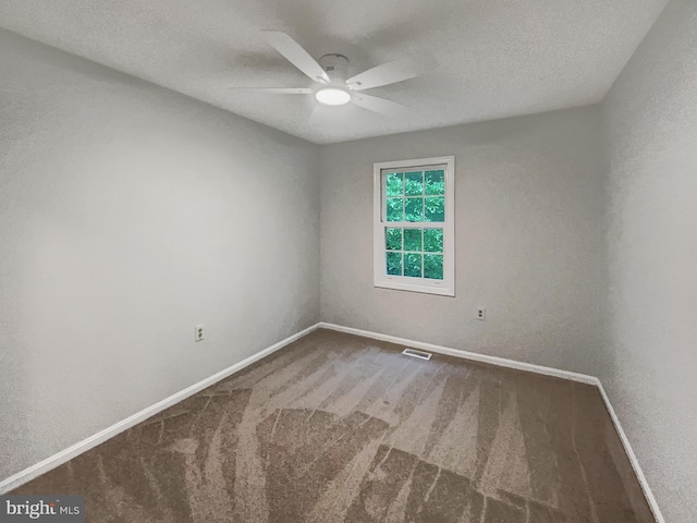 13109 Mica Ct, Silver Spring, MD 20904 - carpeted empty room featuring a ceiling fan, baseboards, and a textured ceiling