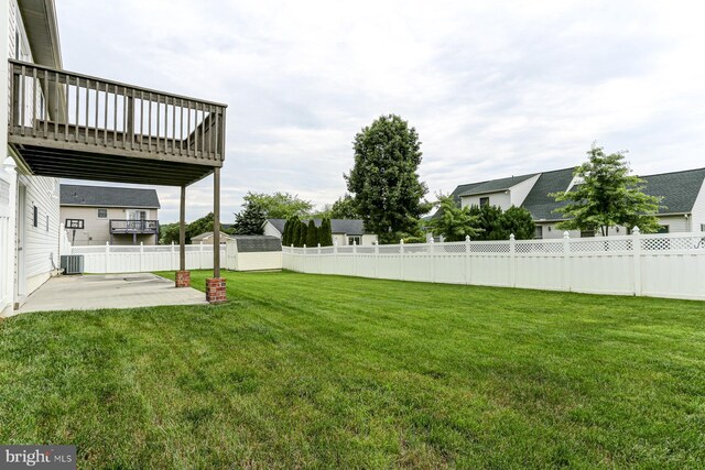 1667 Beech Ln, Hanover, PA 17331 - view of yard featuring a patio and central AC unit