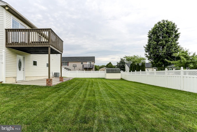 1667 Beech Ln, Hanover, PA 17331 - view of yard with a patio, cooling unit, and a wooden deck