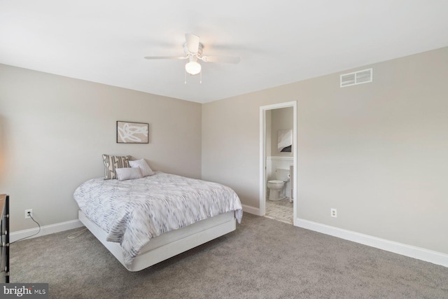 9710 Magledt Rd, Baltimore, MD 21234 - bedroom featuring carpet, ensuite bathroom, and ceiling fan
