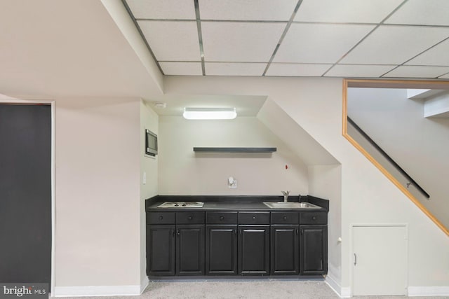 9710 Magledt Rd, Baltimore, MD 21234 - indoor wet bar featuring stairs and baseboards