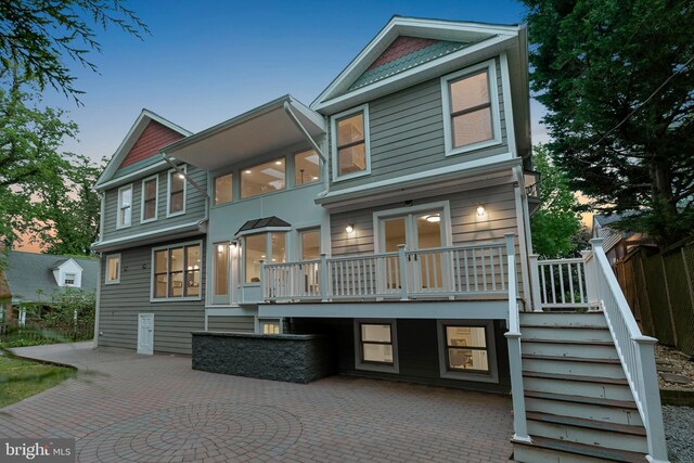 5001 14th St N, Arlington, VA 22205 - view of front of home featuring a patio area and stairs