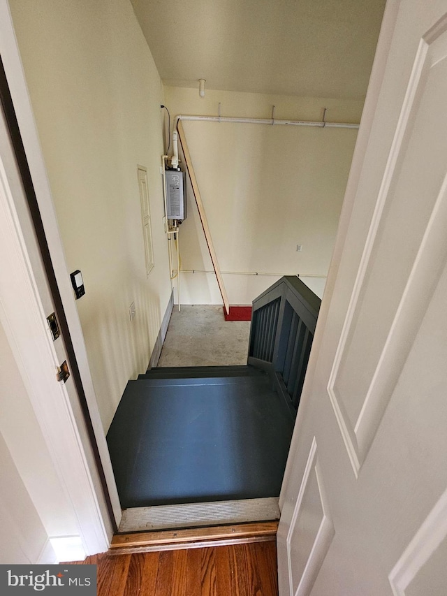 204 Turtle Cv Unit 116, Laurel, DE 19956 - stairway featuring water heater