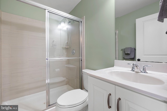 213 Athena Ct, Wilmington, DE 19808 - bathroom with toilet, vanity, and a stall shower