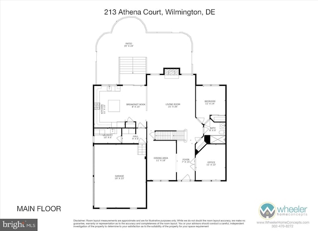 213 Athena Ct, Wilmington, DE 19808 - property floor plan