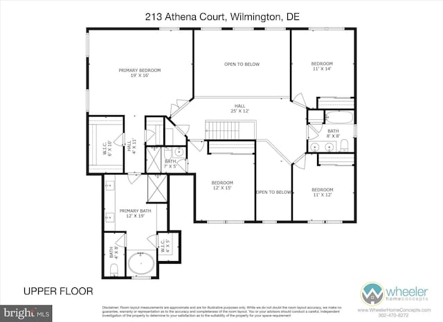 213 Athena Ct, Wilmington, DE 19808 - room layout