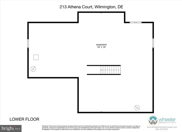 213 Athena Ct, Wilmington, DE 19808 - floor plan / room layout