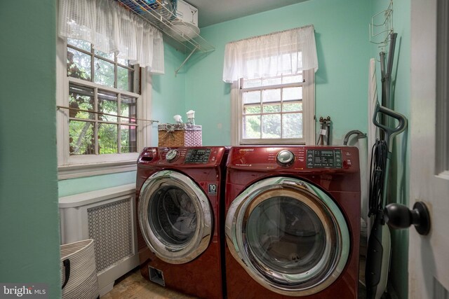 625 Lindley Rd, Glenside, PA 19038 - laundry area featuring washer and dryer and plenty of natural light