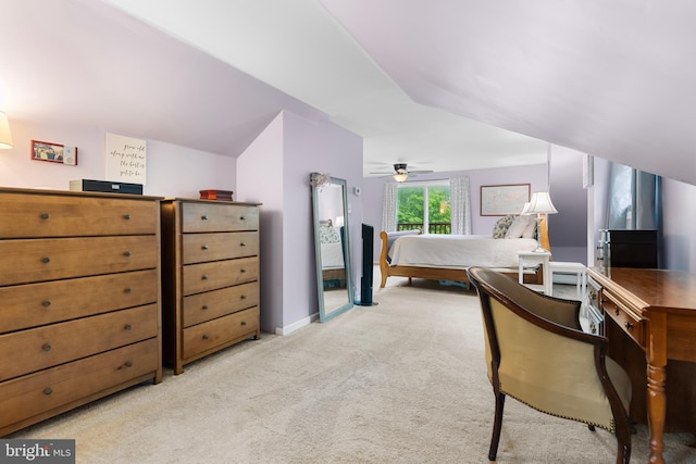 625 Lindley Rd, Glenside, PA 19038 - bedroom with light carpet, ceiling fan, and baseboards