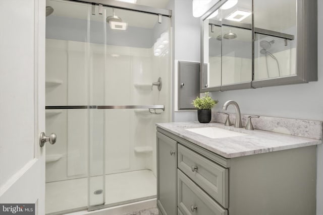 1768 Glen Cove Rd, Darlington, MD 21034 - bathroom with a stall shower and vanity