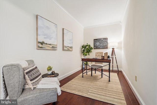 9101 Sligo Creek Pkwy, Silver Spring, MD 20901 - office featuring crown molding and hardwood / wood-style flooring