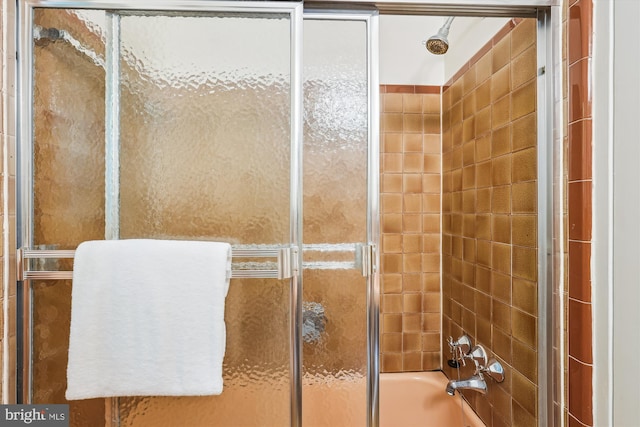 9101 Sligo Creek Pkwy, Silver Spring, MD 20901 - bathroom featuring bath / shower combo with glass door
