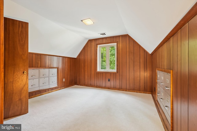 9101 Sligo Creek Pkwy, Silver Spring, MD 20901 - bonus room with vaulted ceiling, wood walls, and light colored carpet