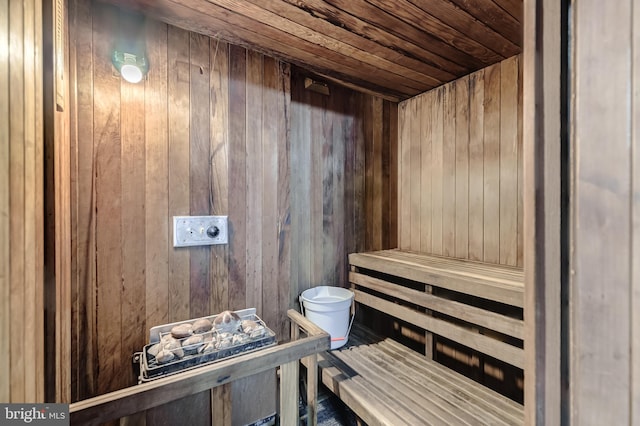1225 Martha Custis Dr Unit 1210, Alexandria, VA 22302 - relaxing sauna / steam room with wooden walls and wooden ceiling