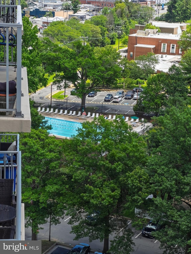 1225 Martha Custis Dr Unit 1210, Alexandria, VA 22302 - drone / aerial view of a pool area