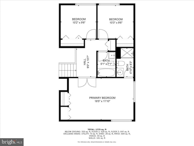 167 S Fox Rd, Sterling, VA 20164 - property floor plan
