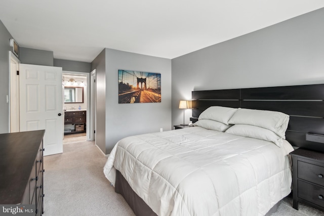 169 Woodlake Dr, Marlton, NJ 08053 - bedroom with carpet, connected bathroom, and baseboards