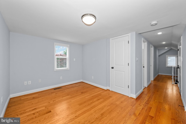 6 E Hamilton Ave, Silver Spring, MD 20901 - empty room with light wood-style flooring, baseboards, and a smoke detector