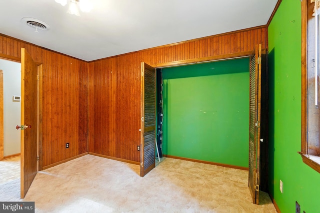 13931 Eagles Nest Farm Ln, Betterton, MD 21610 - carpeted empty room featuring wooden walls and baseboards