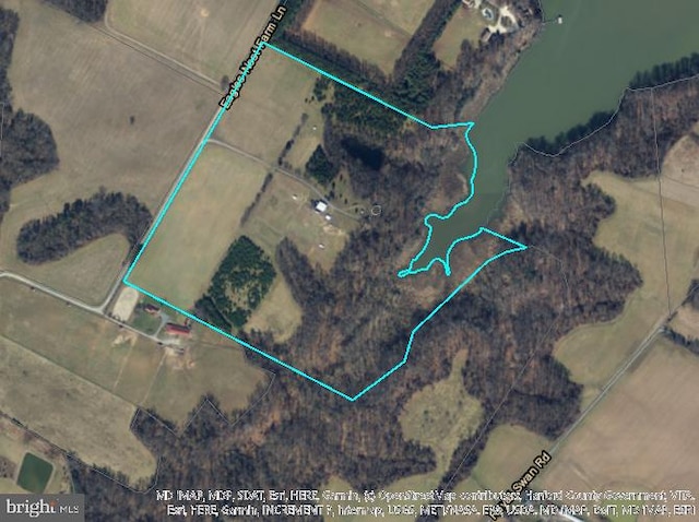 13931 Eagles Nest Farm Ln, Betterton, MD 21610 - aerial overview of property's location featuring property parcel outlined
