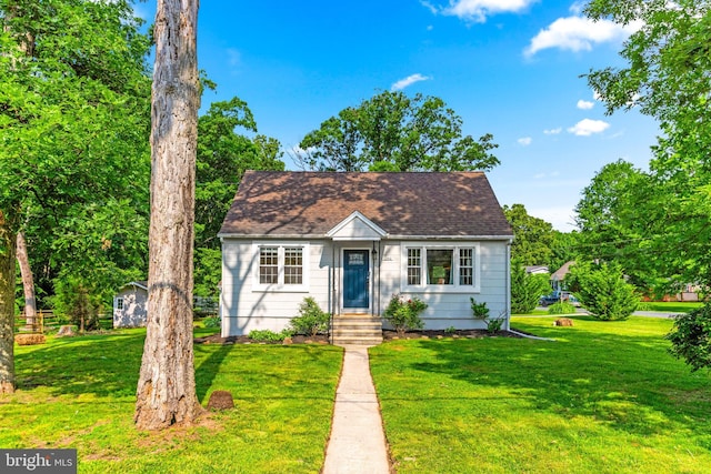 10510 Vincent Rd, White Marsh, MD 21162 - view of front of house featuring a front yard and roof with shingles