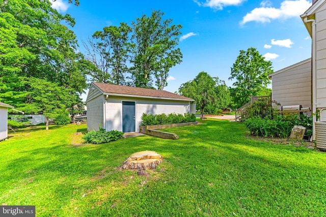 10510 Vincent Rd, White Marsh, MD 21162 - view of green lawn featuring an outbuilding
