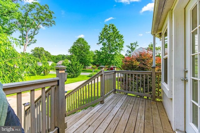 10510 Vincent Rd, White Marsh, MD 21162 - wooden terrace featuring a lawn