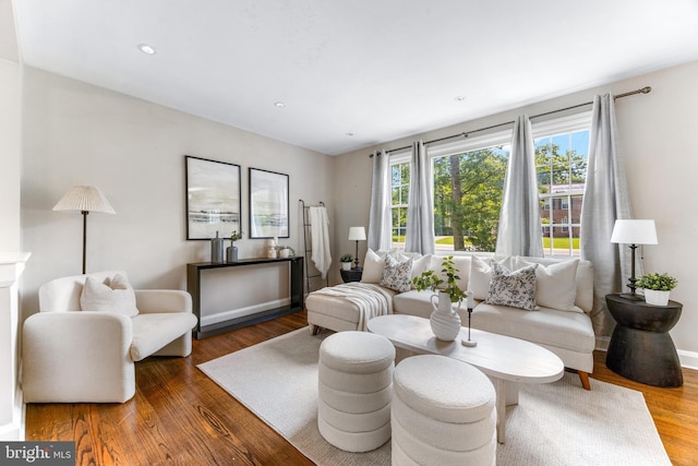 10510 Vincent Rd, White Marsh, MD 21162 - living area with wood finished floors and recessed lighting