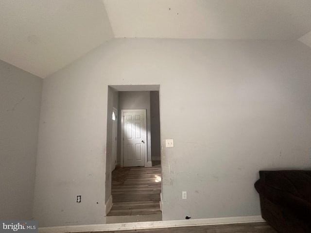 17286 Apple Tree Rd, Bridgeville, DE 19933 - staircase with vaulted ceiling and wood finished floors