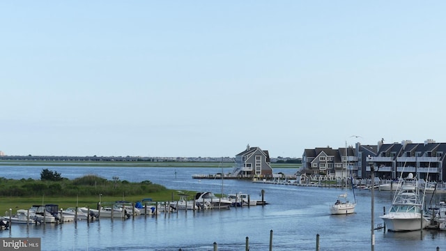 557 Launch Ave, Somers Point, NJ 08244 - water view featuring a boat dock