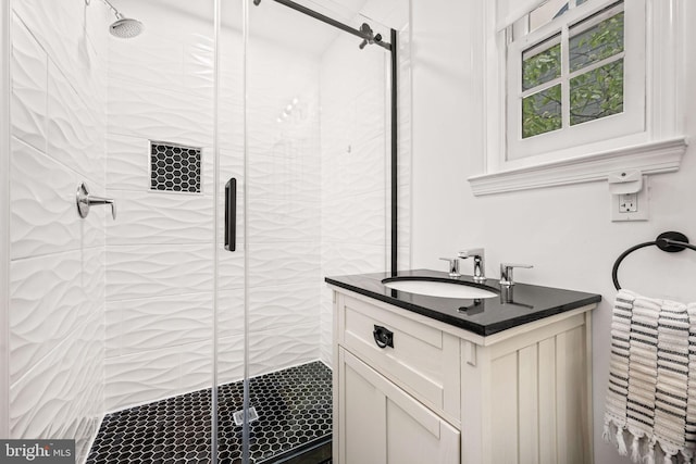 3311 Cameron Mills Rd, Alexandria, VA 22302 - full bathroom with a stall shower and vanity