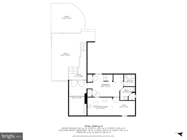 3311 Cameron Mills Rd, Alexandria, VA 22302 - property floor plan