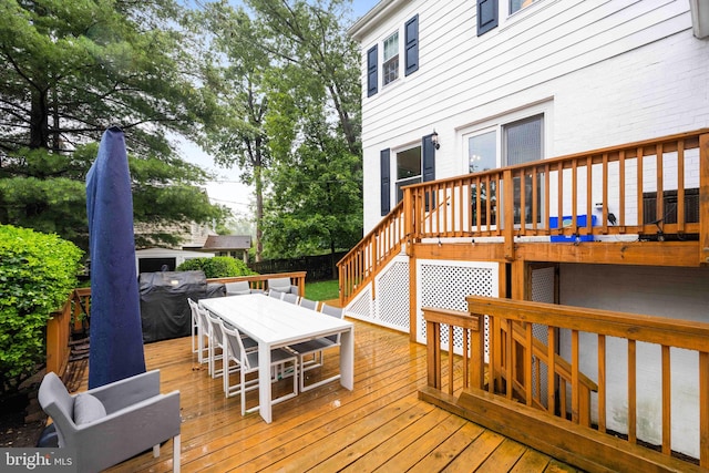 3311 Cameron Mills Rd, Alexandria, VA 22302 - deck featuring outdoor dining area