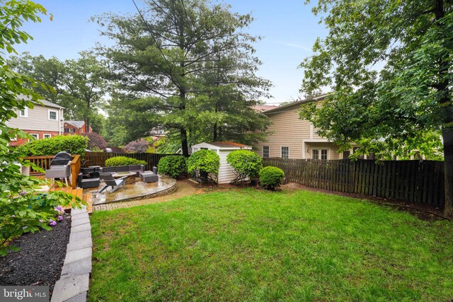 3311 Cameron Mills Rd, Alexandria, VA 22302 - view of yard featuring outdoor lounge area