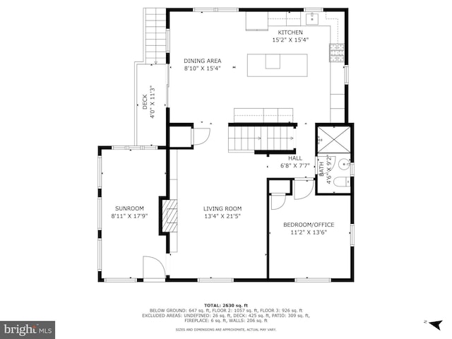 3311 Cameron Mills Rd, Alexandria, VA 22302 - home floor plan