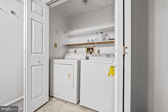 258 Tavistock, Cherry Hill, NJ 08034 - washroom featuring washer and clothes dryer and light tile patterned floors